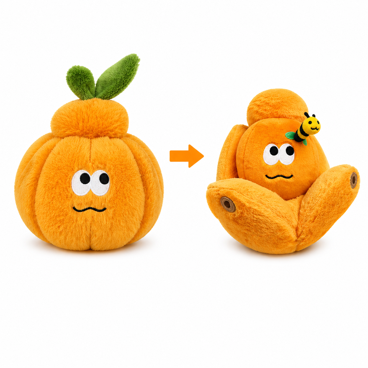 Plush Orange Keychain
