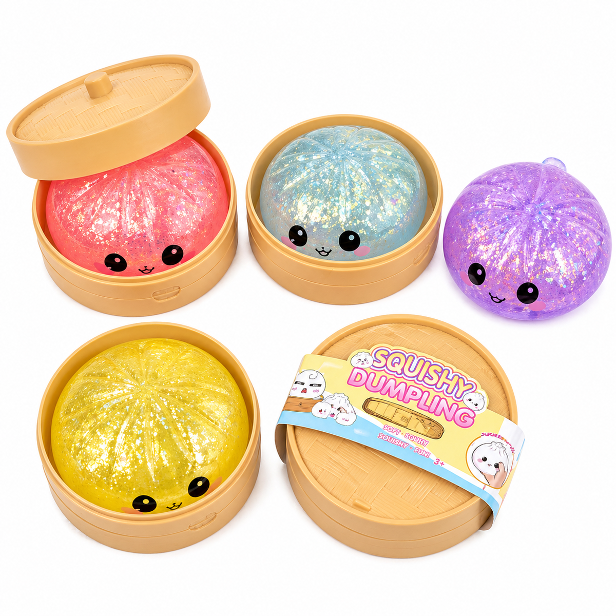 Glitter Dumpling Squishies