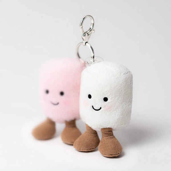 Plush Marshmallow Duo — Bag Charm