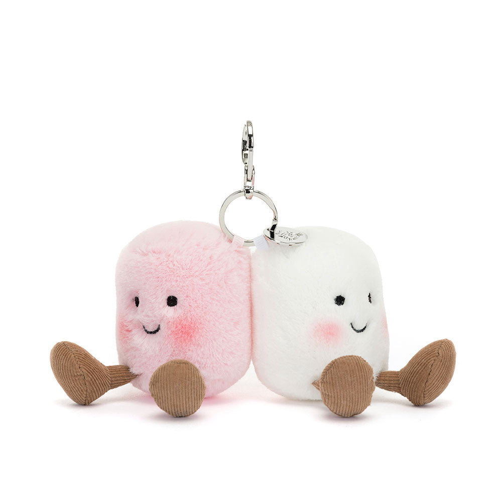 Plush Marshmallow Duo — Bag Charm