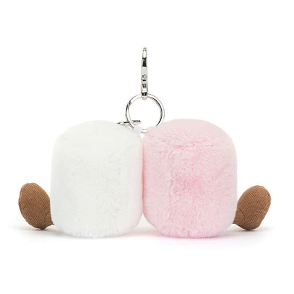 Plush Marshmallow Duo — Bag Charm